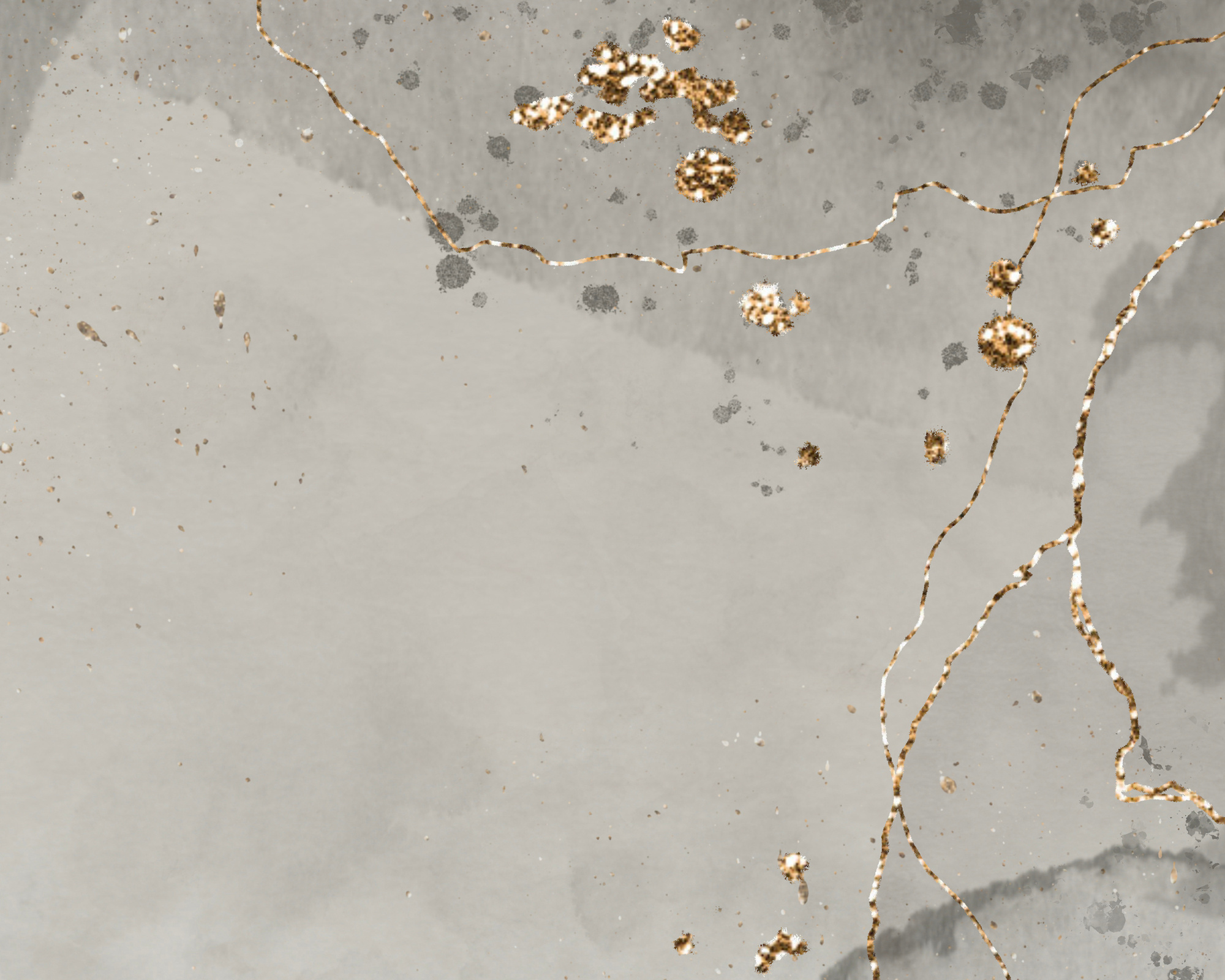 Elegant Grey Watercolor Background Elegant Gold Foil