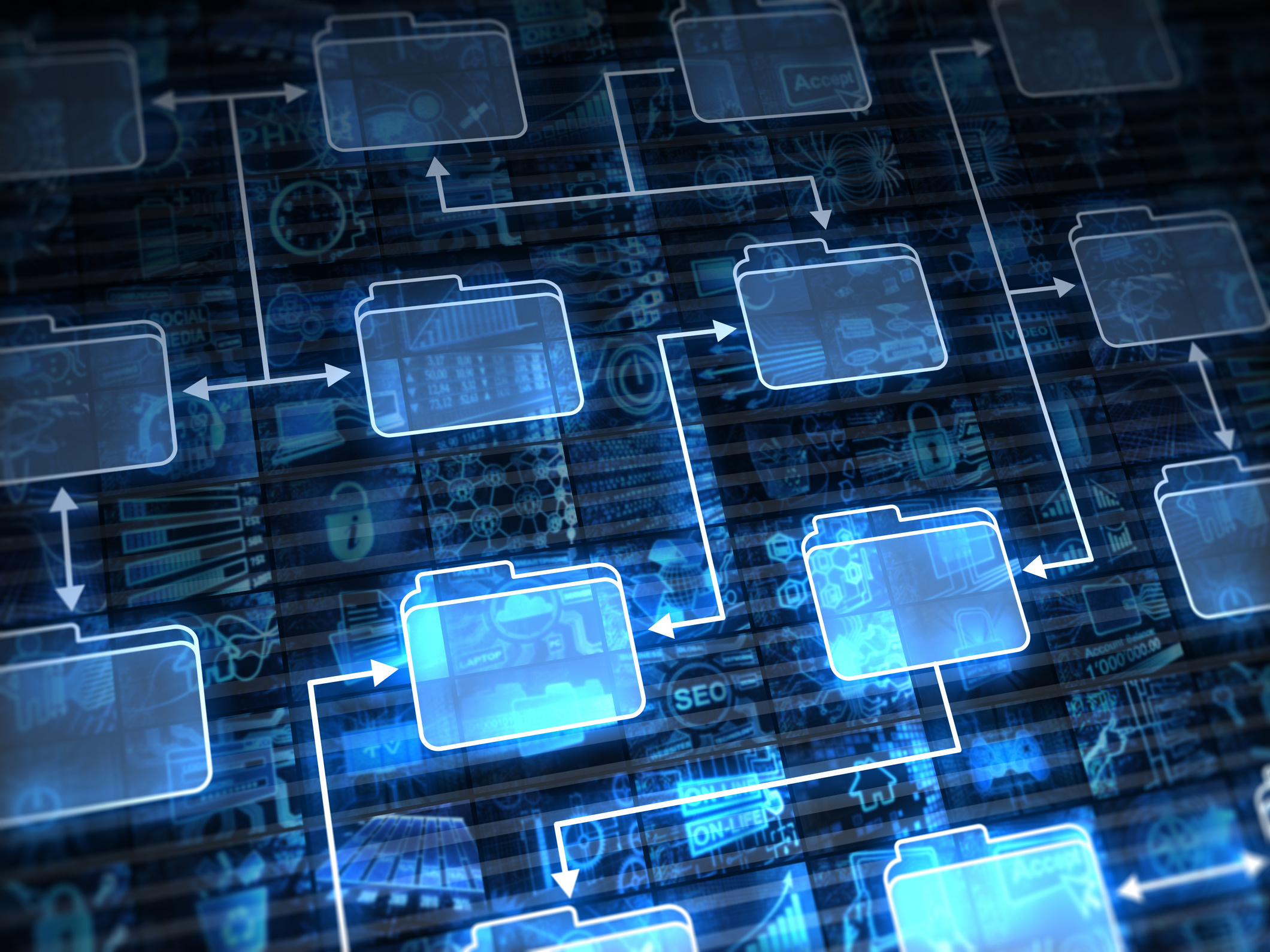Interrelation folders system